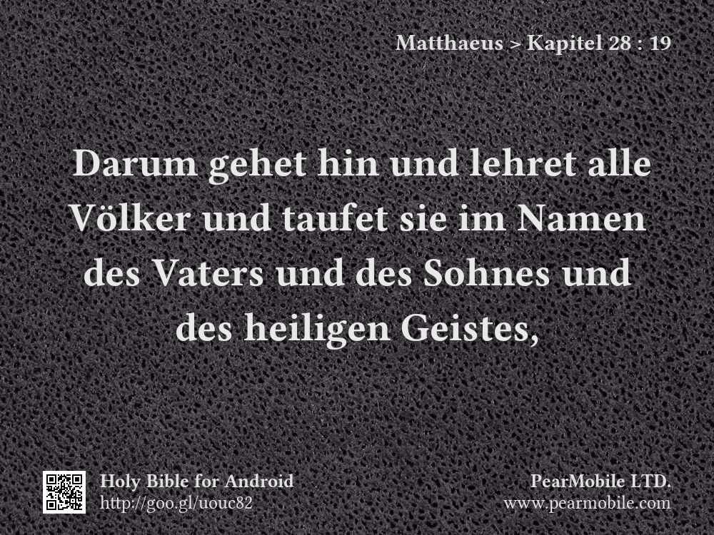 Matthaeus, Kapitel 28:19
